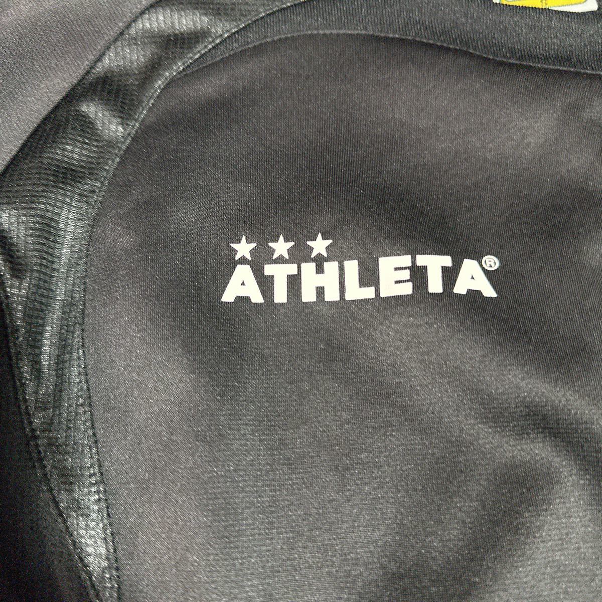 東京農業大学 サッカー 支給 着用 アスレタ athleta 黒 ブラック サッカー 長袖トレーニングウェア_画像5