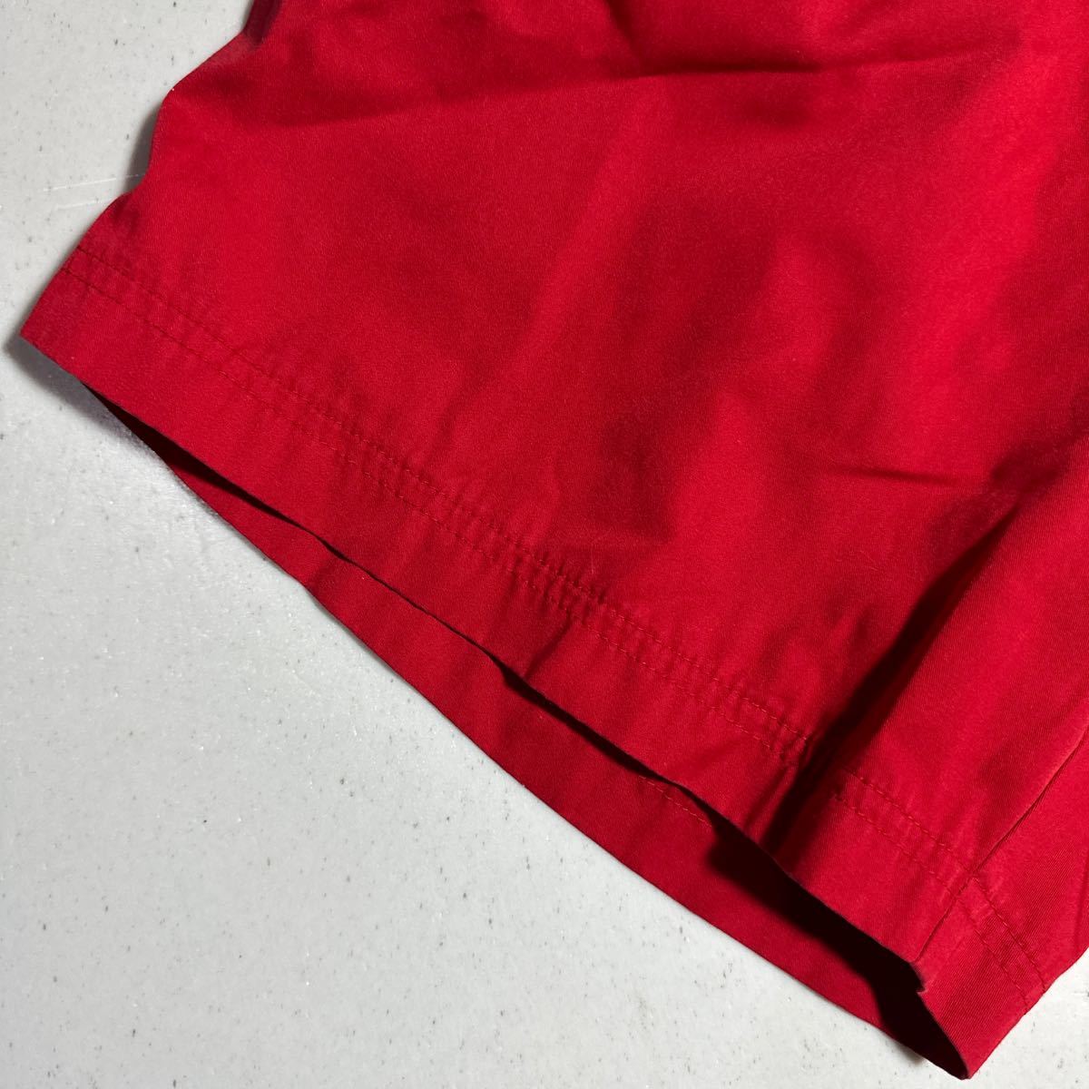 ヨネックス YONEX 赤 レッド 刺繍ロゴ ポケット付 テニス バドミントン ハーフパンツ Mサイズ_画像4