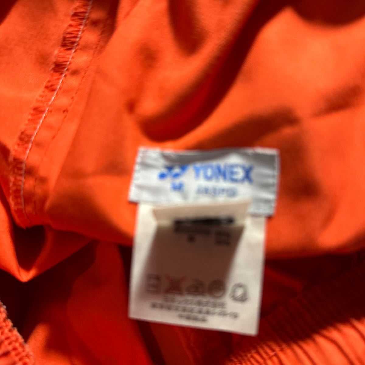 ヨネックス YONEX オレンジ 刺繍ロゴ ポケット付 テニス バドミントン ハーフパンツ Mサイズ_画像10