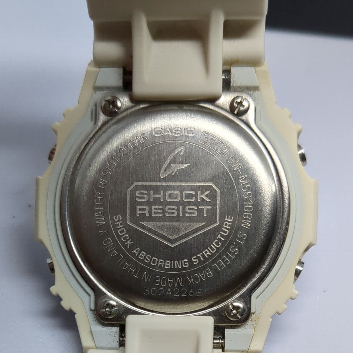 カシオG-SHOCK　GW-5610 BW ホワイトタイガー　ゼブラ