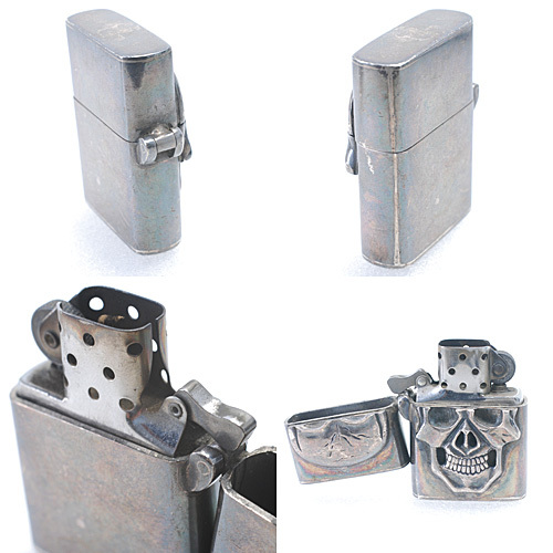 ジッポ ジッポー ZIPPO SV925 スターリングシルバー スカル オイル ライター インサイドユニットのみジッポ(14040)_画像4