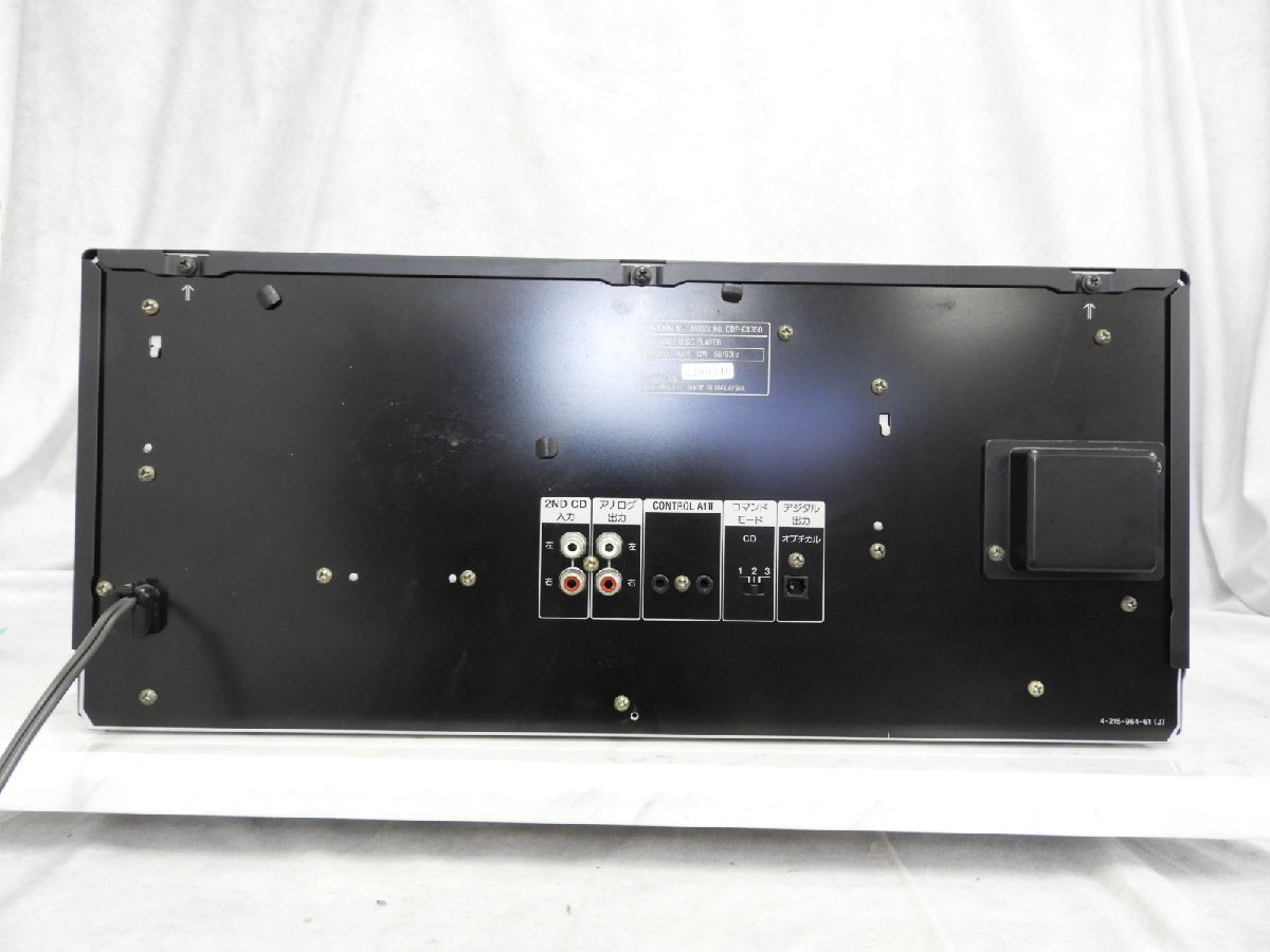 Yahoo!オークション - SONY ソニー CDP-CX350 CDプレーヤー 300 Yahoo!オークション - SONY ソニー CDP-CX350 CDプレーヤー 300