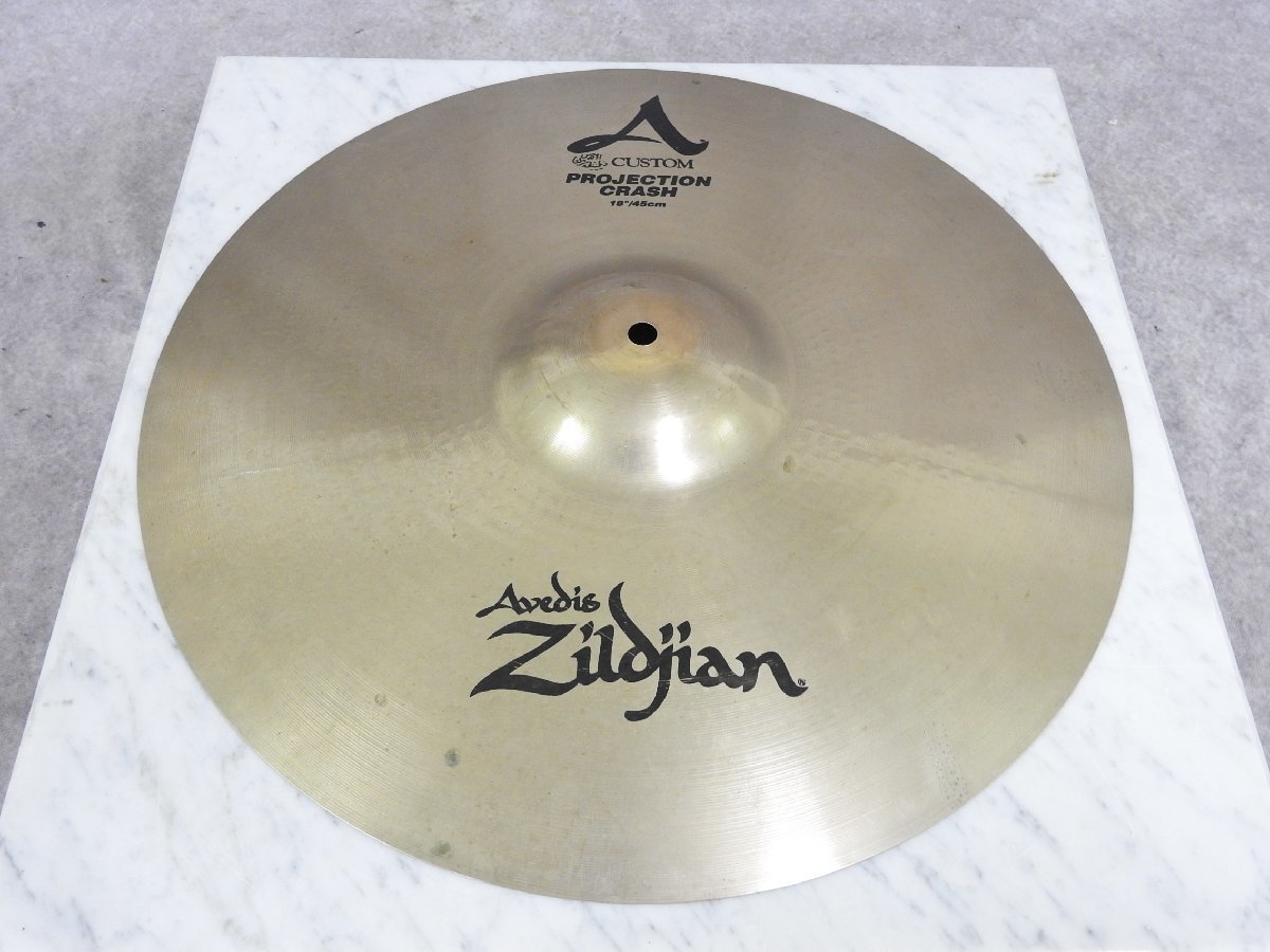 ☆ Zildjian ジルジャン クラッシュシンバル A CUSTOM PROJECTION CRASH 18/45cm ☆中古☆_画像1