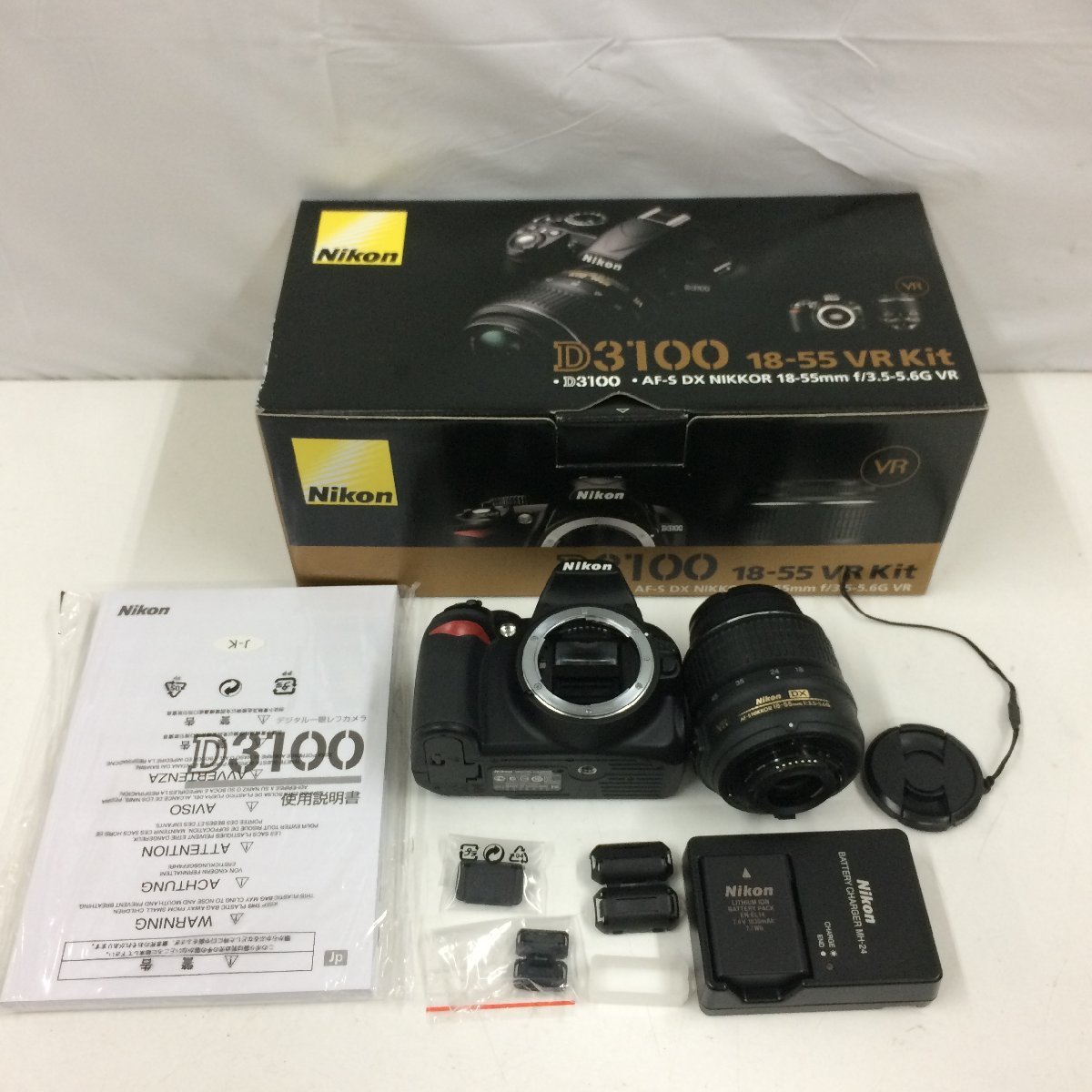 公式 f160*80 【やや傷汚れ有】 動作美品 Nikon ニコン D3100 レンズ