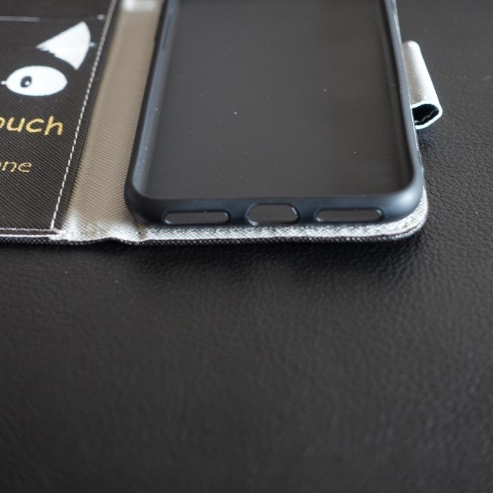 【2点セット】iPhone SE 第二世代 第三世代 iPhone8 iPhone7 黒猫レザーケース+強化ガラス画面フィルム