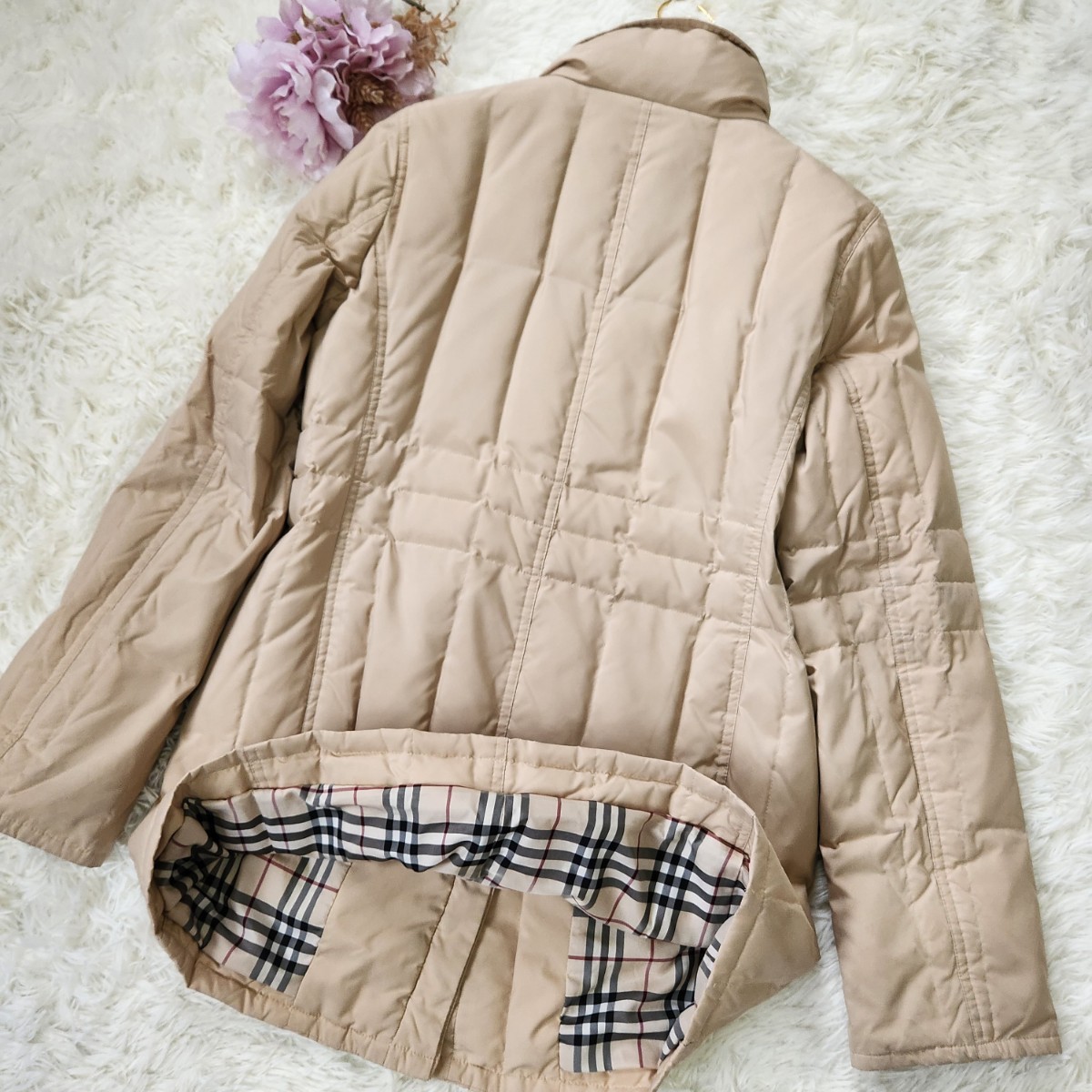 美品 バーバリー ロンドン【キルティング ベージュ 38サイズ M~L相当