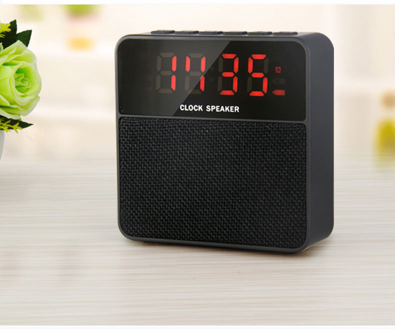  powerful large volume, deep bass *Bluetooth speaker height sound quality / portable / wireless stereo speaker / digital clock / alarm / hands free telephone call 