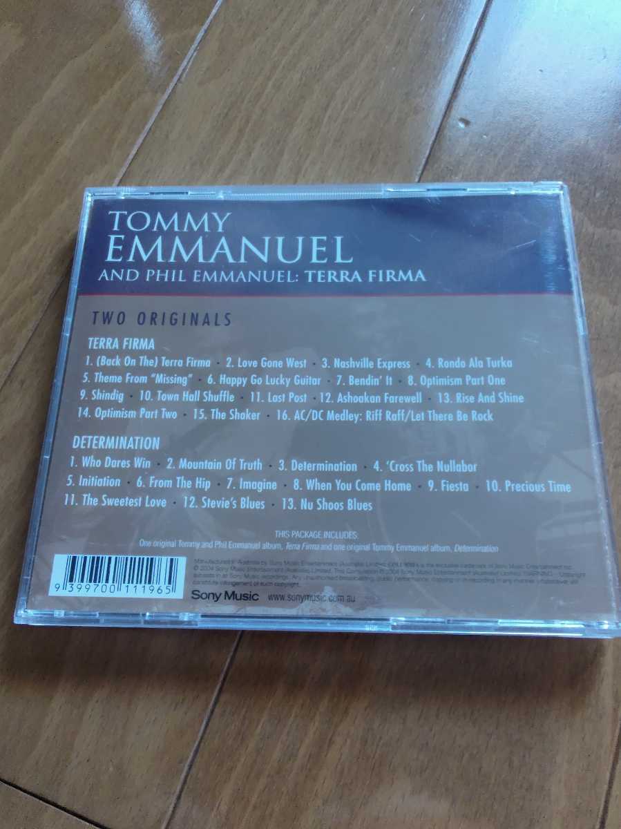廃盤貴重盤◆TOMMY EMMANUEL & PHIL EMMANUEL / TERRA FIRMA - DETERMINATION 2枚組　超絶ギター_画像2