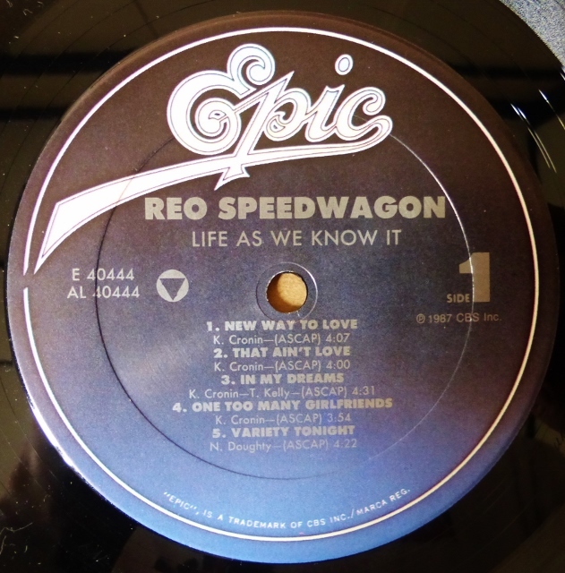 REO SPEEDWAGON「LIFE AS WE KNOW IT」米ORIG [FE規格EPIC] ステッカー有シュリンク美品_画像5