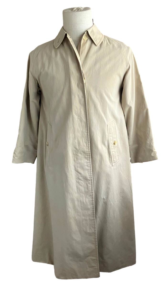 バーバリー　一枚袖　丸善別注　ステンカラー　コート　ホワイトベージュ　コットン100％　Burberry