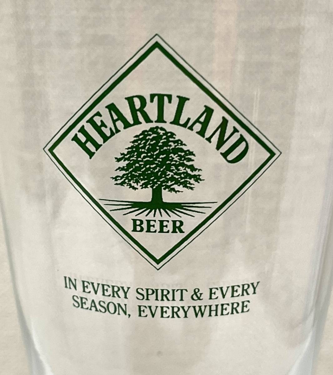【万-19①】☆HEARTLAND BEER☆ ハートランド ビールグラス 2個 ガラス製 【未使用・保管品】 箱なしの画像3