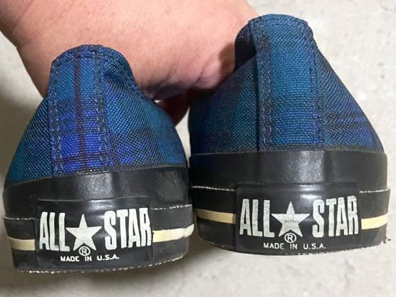 コンバース オールスター チェック アメリカ製 デッドストック ビンテージ 総柄 ブラックウォッチ 90年代 converse allstar vintage 90sの画像6