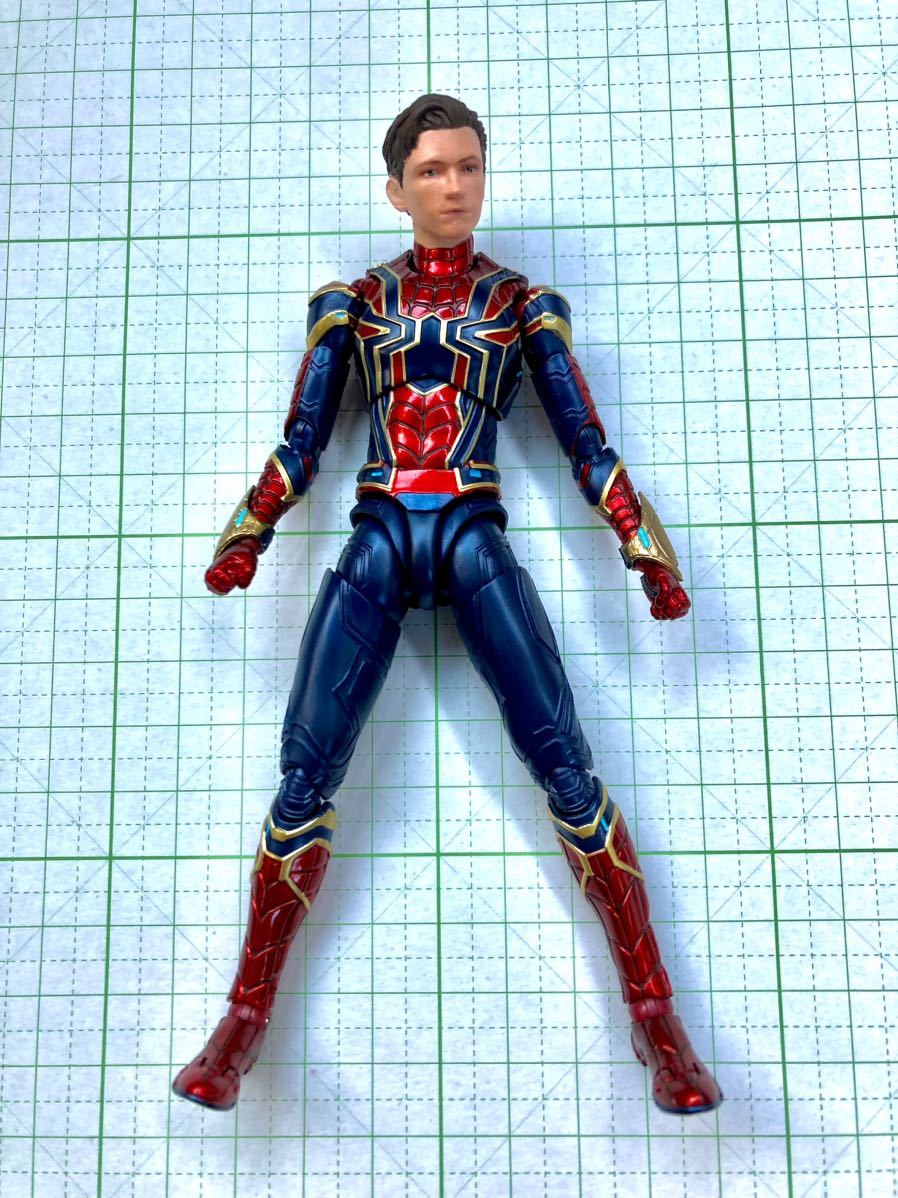 アイアン・スパイダー　可動　フィギュア　中古ジャンク　S.H.フィギュアーツ　スパイダーマン　アベンジャーズ　マーベル　ガチャ　食玩_画像1