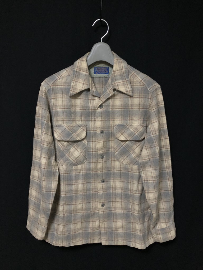 驚きの価格 ボートシャツ ループカラー チェック 70s◇PENDLETON USA製