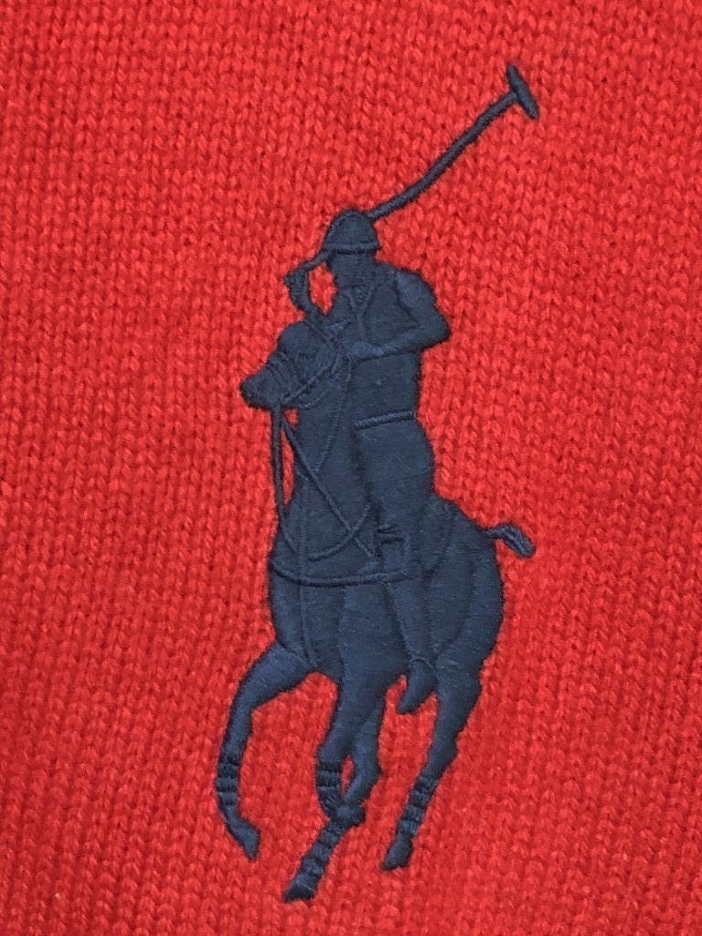 ◆Polo by Ralph Lauren ポロ ラルフローレン ビッグポニー　ニットジャケット ジップカーディガン _画像4