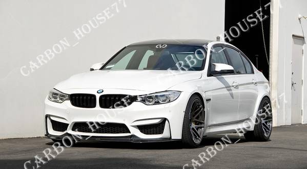 *BMW F80 M3 F82 F83 M4 carbon front lip spoiler V type 2014-2020*.