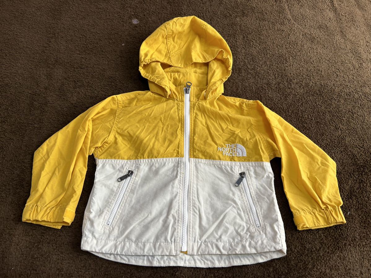 THE NORTH FACE compact jacket 80 centimeter outer garment outer jumper Kids baby clothes yellow North Face 