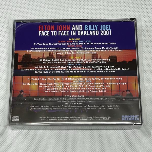 新品！MD-1092: ELTON JOHN + BILLY JOEL - FACE TO FACE OAK [エルトン・ジョン、ビリー・ジョエル]_画像2