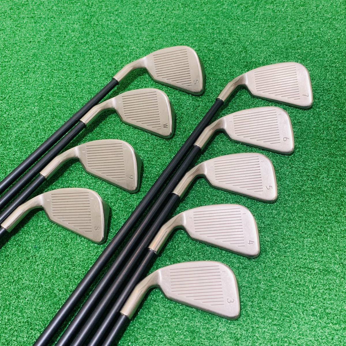 YR5802 希少 PING ISI ニッケル 黒ドット 9本 U44 ピン アイアンセット
