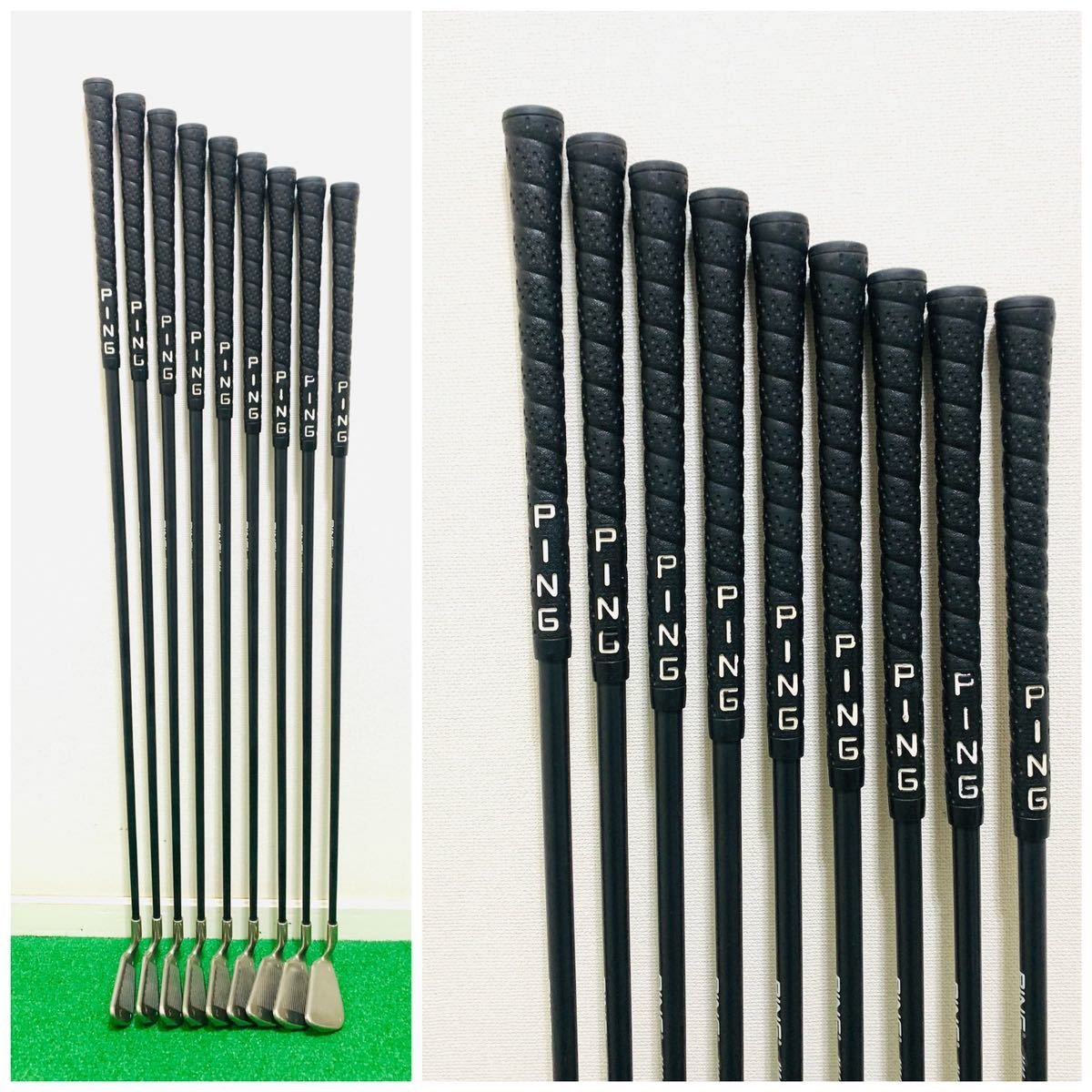PING ピン i210 9I 黒ドット ヘッド単品 YR5802 希少 PING ISI ニッケル 黒ドット 9本 U44 ピン アイアン