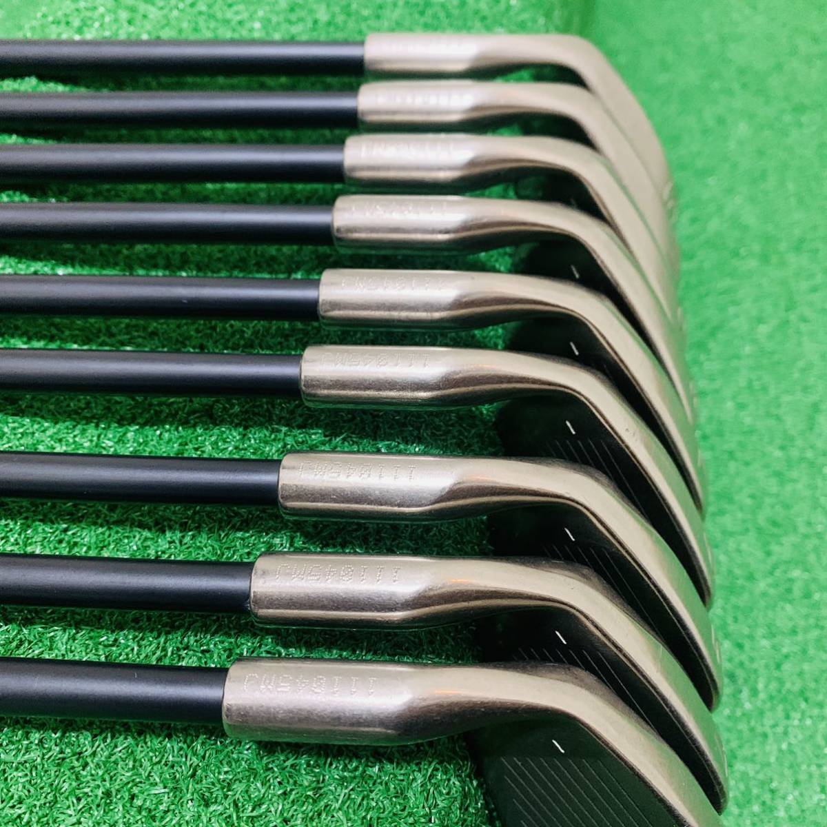 YR5802 希少 PING ISI ニッケル 黒ドット 9本 U44 ピン アイアンセット