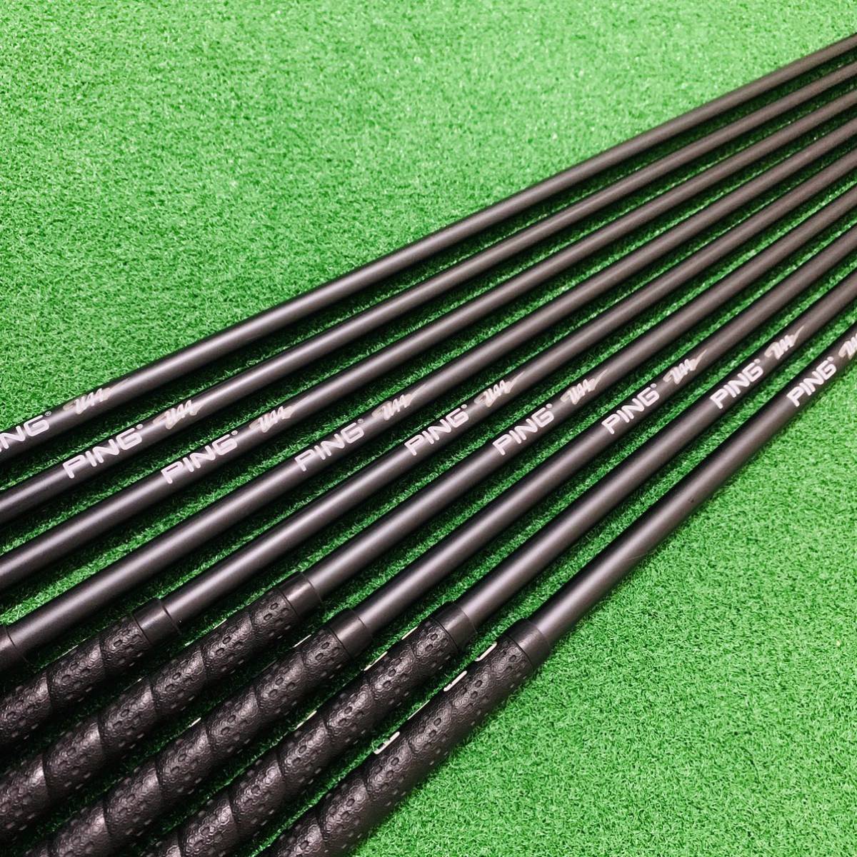 YR5802 希少 PING ISI ニッケル 黒ドット 9本 U44 ピン アイアンセット