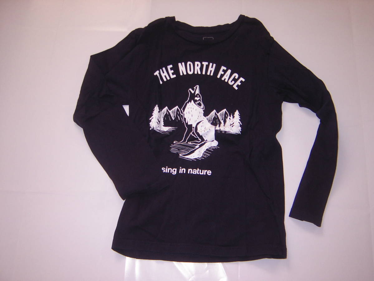 男の子用150㎝　THE NORTH FACE　ノースフェイス　長袖Ｔシャツ　1シーズン着用のため相応の使用感あります_画像1