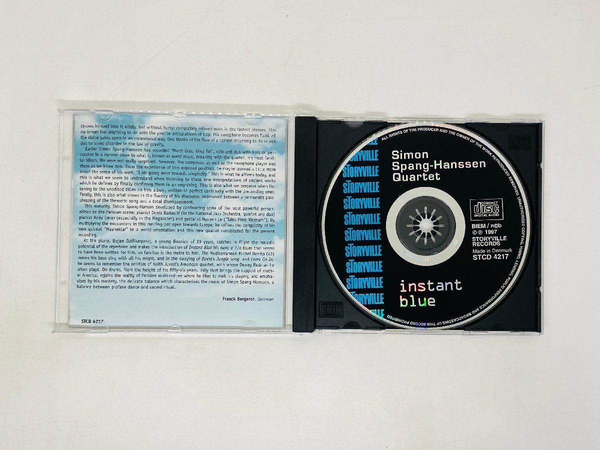 即決CD エンマーク盤 Simon Spang-Hanssen Quartet / instant blue / STORYVILLE ジャズ JAZZ DENMARK S01_画像3
