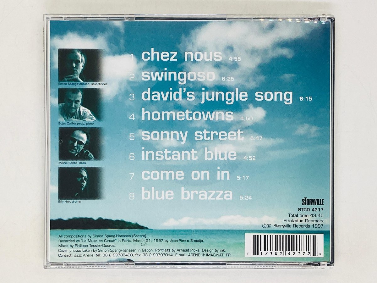即決CD エンマーク盤 Simon Spang-Hanssen Quartet / instant blue / STORYVILLE ジャズ JAZZ DENMARK S01_画像2