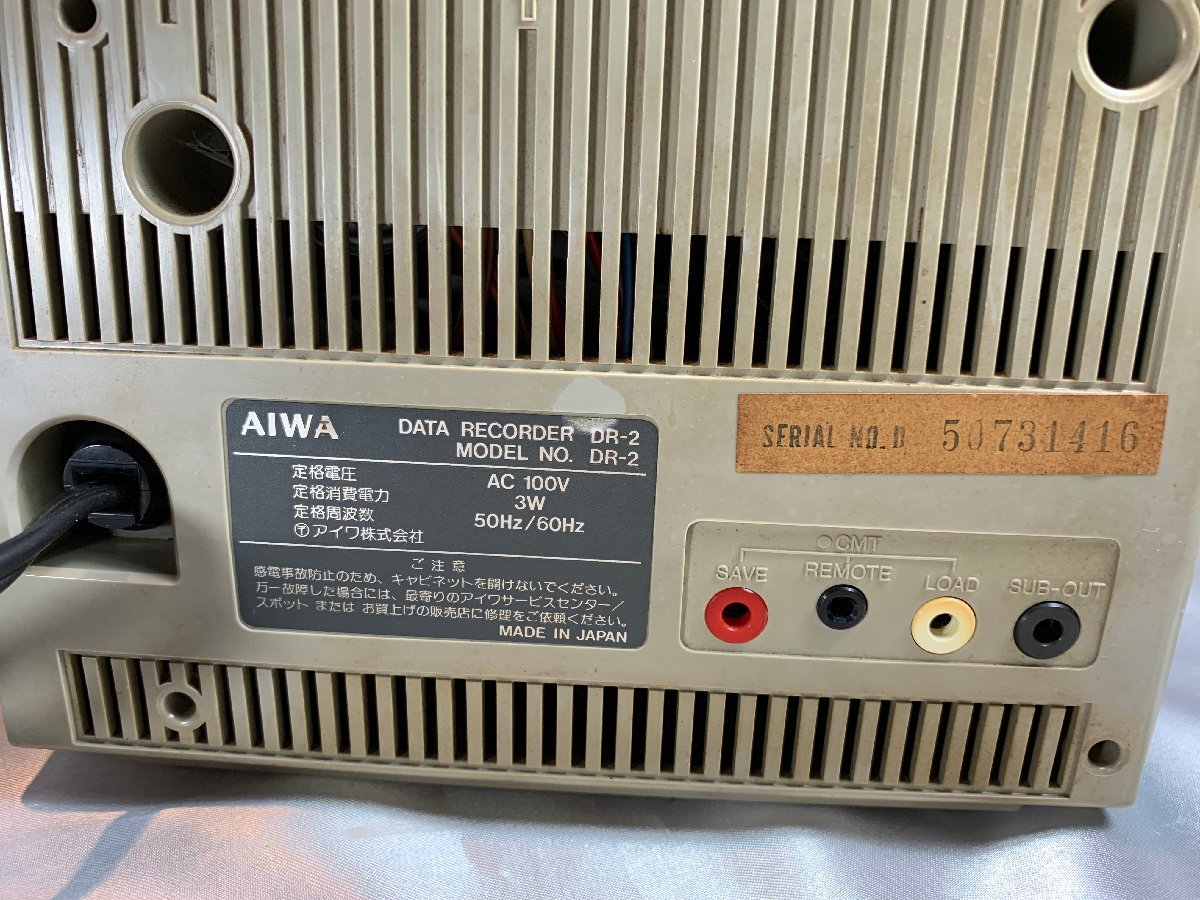 AIWA　アイワ　DATE　RECORDER　DR-2　データレコーダー　カセットテープ_画像4