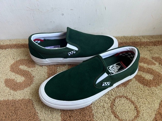 バンズ スケート スリッポン 27.5cm 緑 VANS SKATE グリーン Pro プロ_画像1