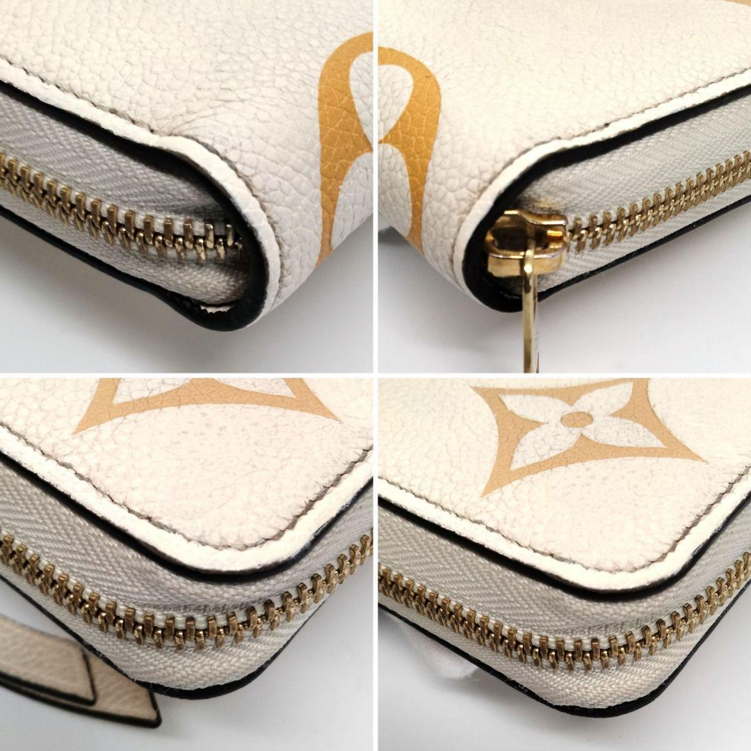箱付 Louis Vuitton ルイヴィトン モノグラム M80402 バイザプール ジッピーウォレット クレームサフラン 白系 長財布 ラウンドファスナー