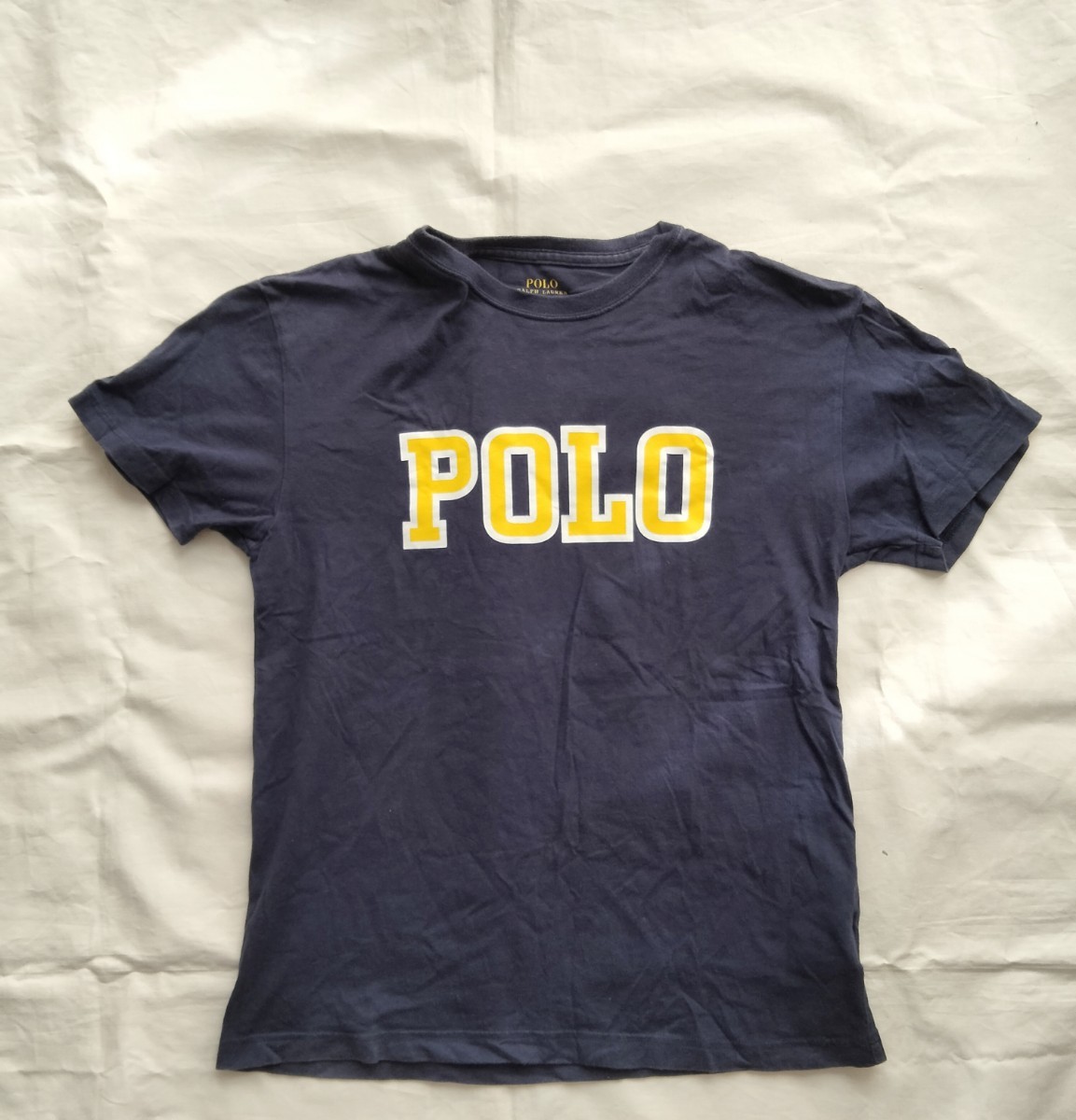 送料無料 POLO RALPH LAUREN ビッグPOLO Tシャツ XS ネイビー ポロ ラルフローレン 男女兼用_画像2