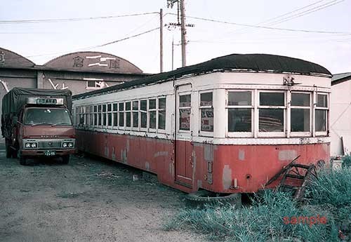 【鉄道写真】岡山臨港鉄道キハ3001 廃車体 [0007443]_画像1