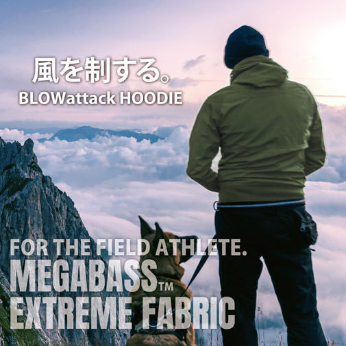 ★新品未使用★　Megabss メガバス　BLOWattack HOODIE(ブローアタックフーディー) BLACK　XLサイズ