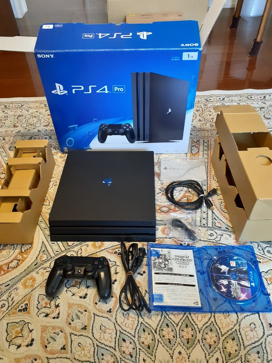 迅速配送PS4Pro CUH-7000B 本体一式人気ソフトアクセルワールドvs