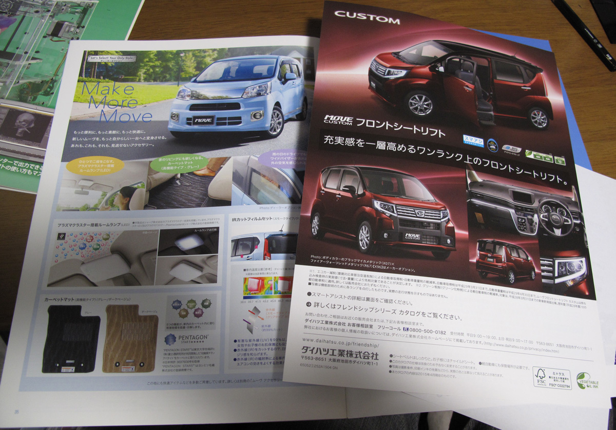  Daihatsu Move (LA) catalog 2015 year 4 month 