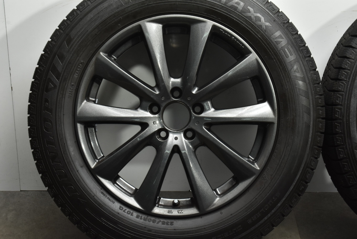 【バリ溝 美品】チームスパルコ 18in 8J +40 PCD112 ダンロップ ウィンターマックス03 235/60R18 ベンツ GLCクラス 純正サイズ 即納可能_画像5