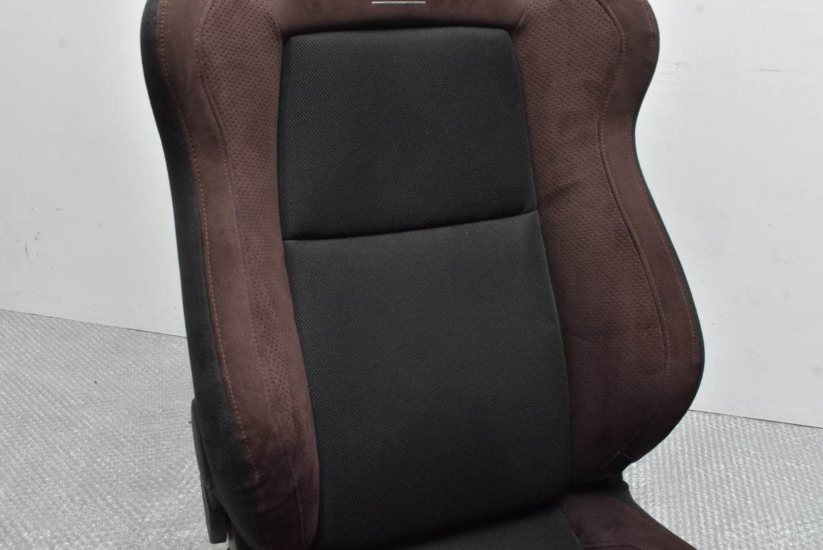 【RECARO】レカロシート SR-7F GU100 セミバケットシート セミバケ 1脚 ウルトラスエード × グラスメッシュ ブラウン/ブラック 即納可能_画像3