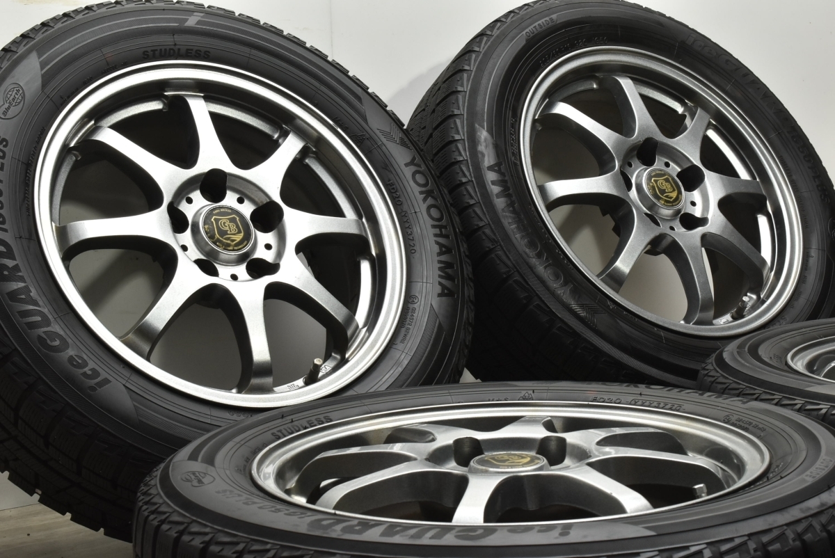 【良好品】インターミラノ 16in 6.5J +39 PCD114.3 ヨコハマ アイスガード iG50プラス 205/60R16 ノア ヴォクシー プリウスα SAI 即納可_画像2