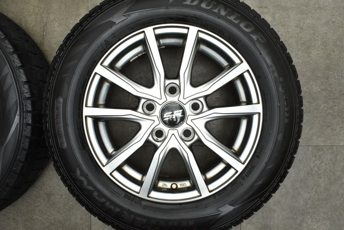 【トヨタ車専用設計】ストレンジャー 15in 6J +50 PCD114.3 ダンロップ ウィンターマックス WM02 195/65R15 ノア ヴォクシー エスクァイア_画像4