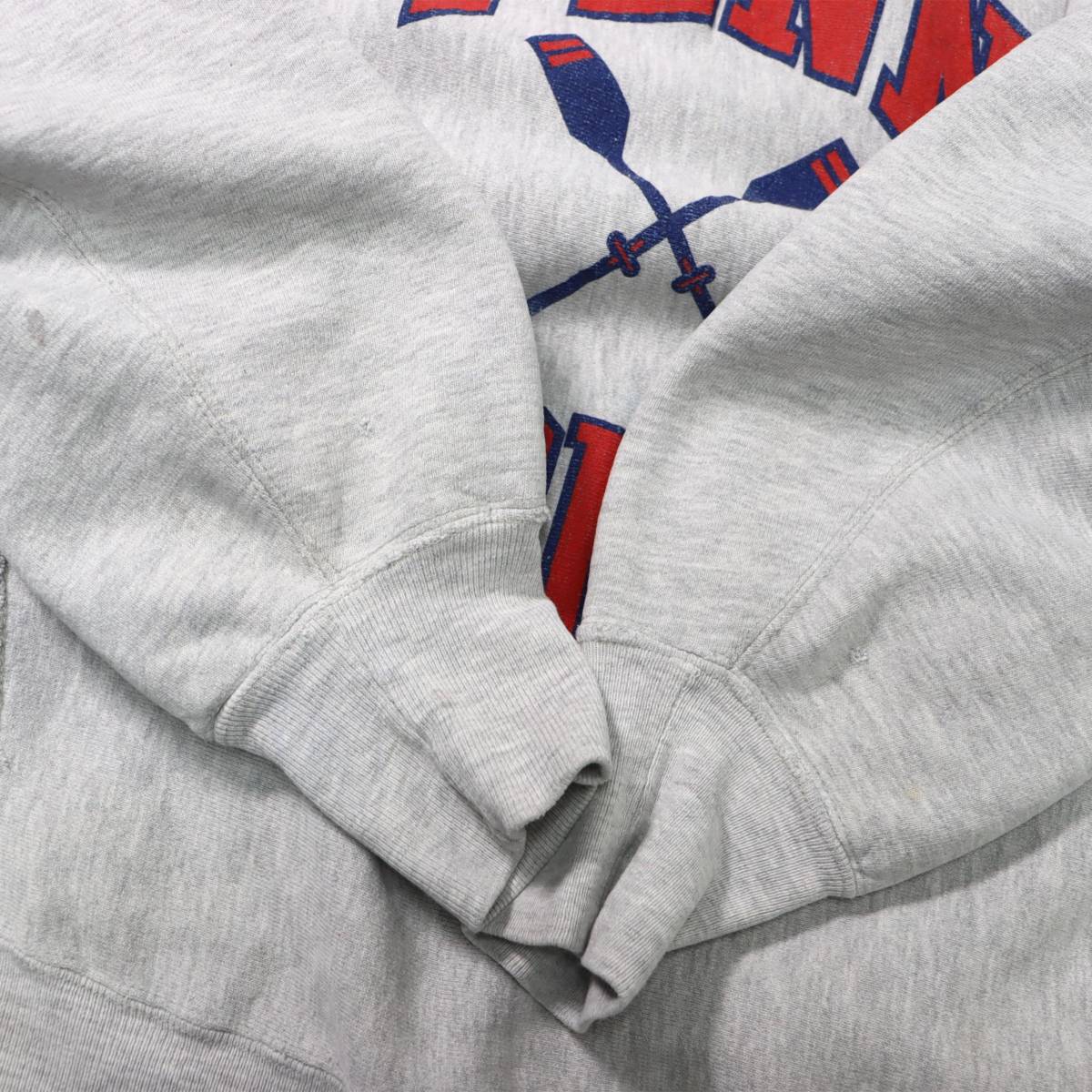 [XL] 90s Champion リバースウィーブ Penn Crew プリント スウェット グレー チャンピオン RW ビンテージ vintage カレッジ ペンシルベニア_画像7