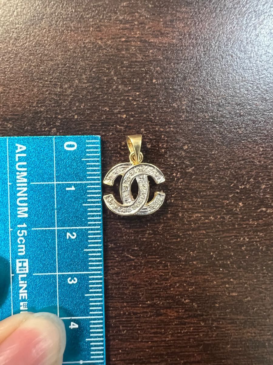 k18 ネックレス ダイヤモンド 0.15ct ココマークモチーフ-