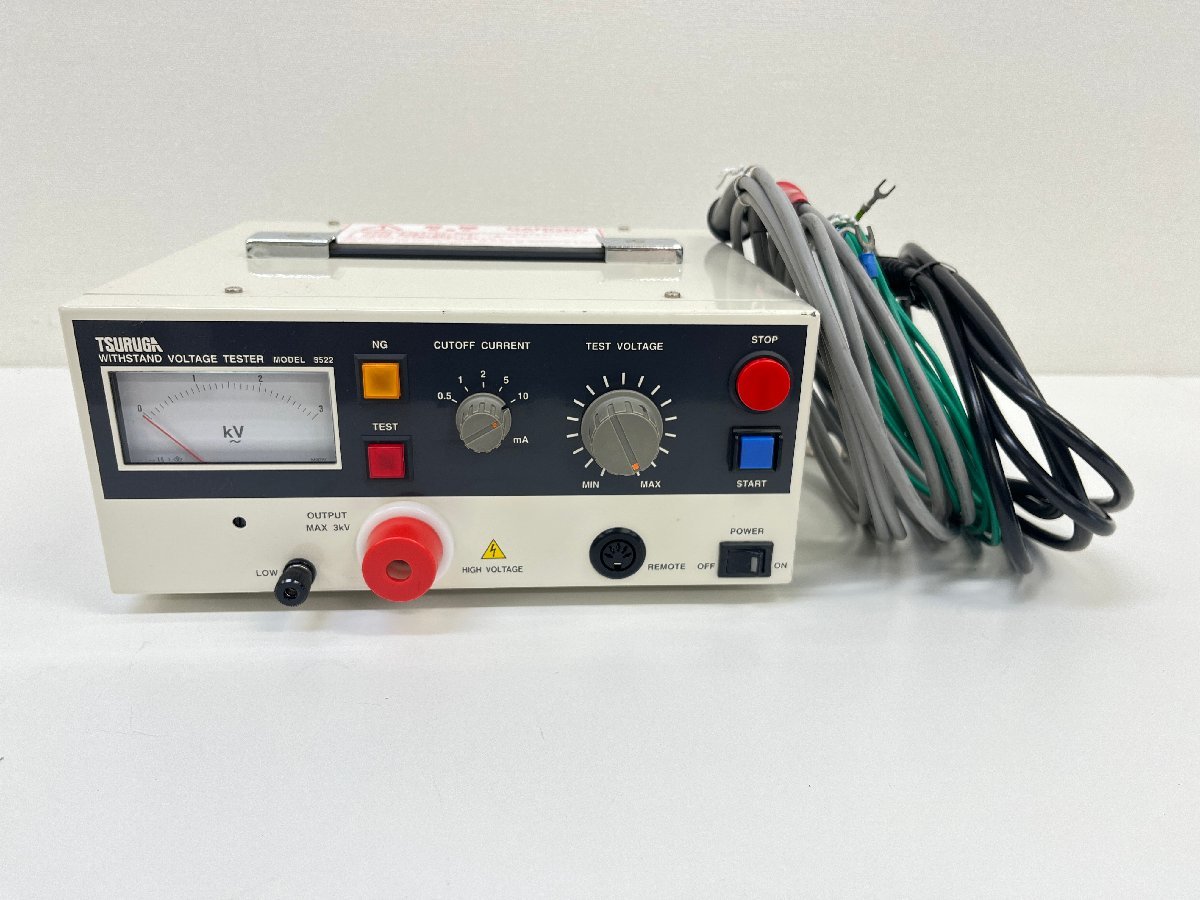 TSURUGA 鶴賀電機 耐電圧試験器 MODEL 8522 WITHSTAND VOLTAGE TESTER_画像1