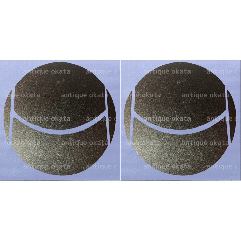 黒 ブラック 粗目 マット つや消し シート マツダ ルーバー パネル 用 2枚 デミオ アクセラ アテンザ CX-7 ベリーサ_画像1
