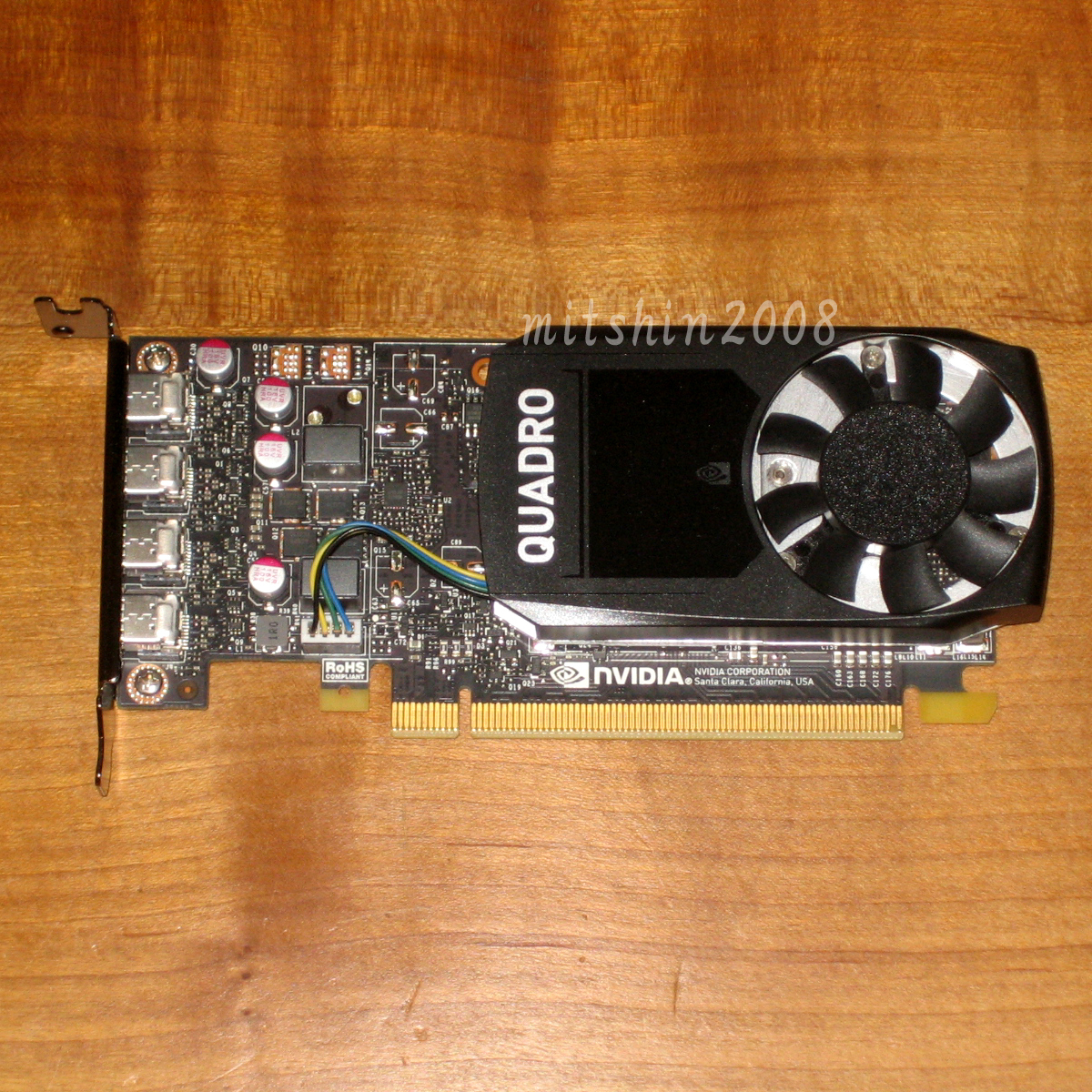 NVIDIA Quadro P1000 (PCIE3.0x16, ロープロファイルブラケット) 動作確認済 クリックポストなら送料185円 [No.371]