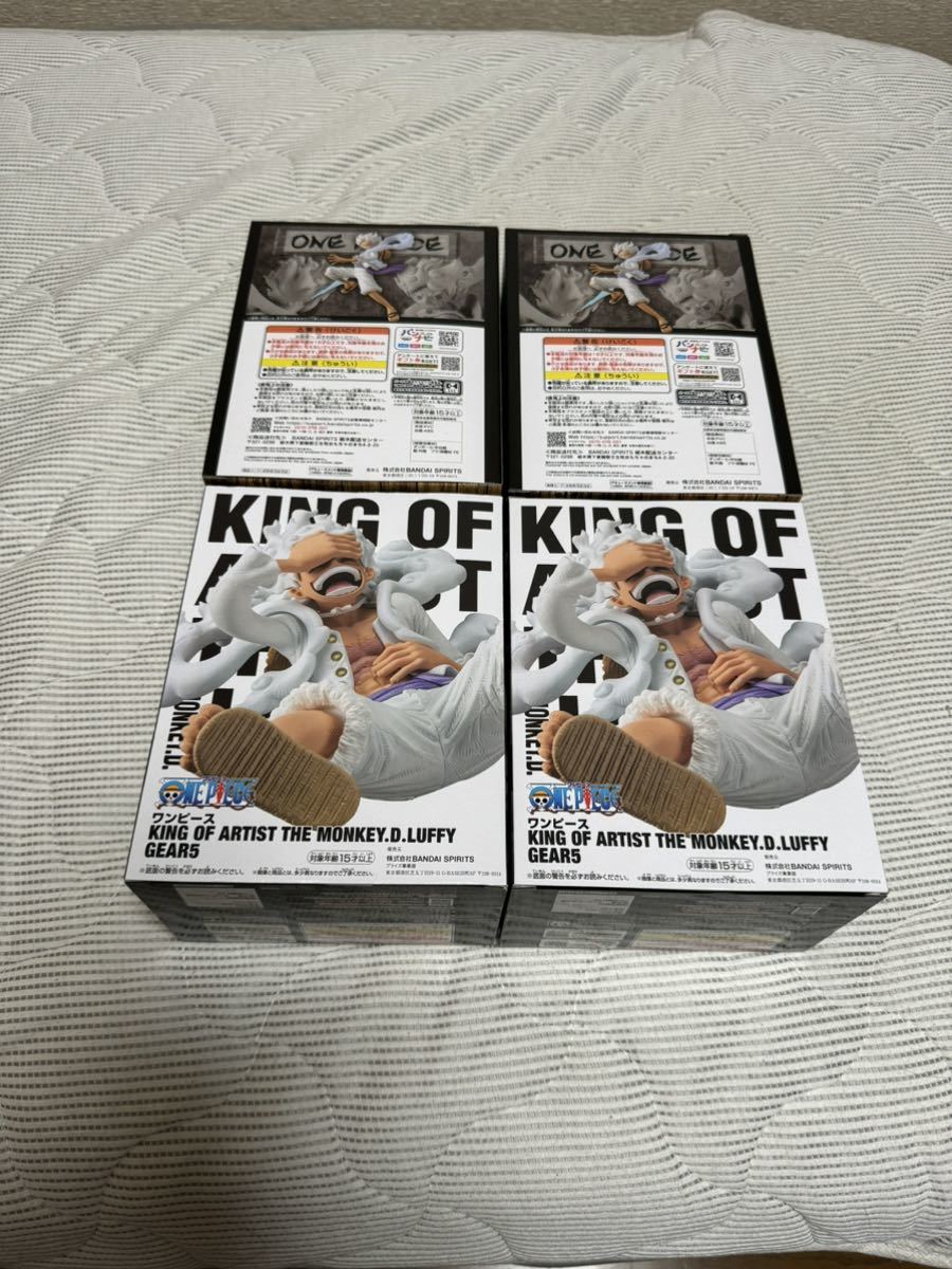 4個セット 新品未開封品 フィギュア ワンピース モンキー・D・ルフィ ギア5 ニカ KING OF ARTIST & DXF THE GRANDLINE SERIES EXTRA_画像3