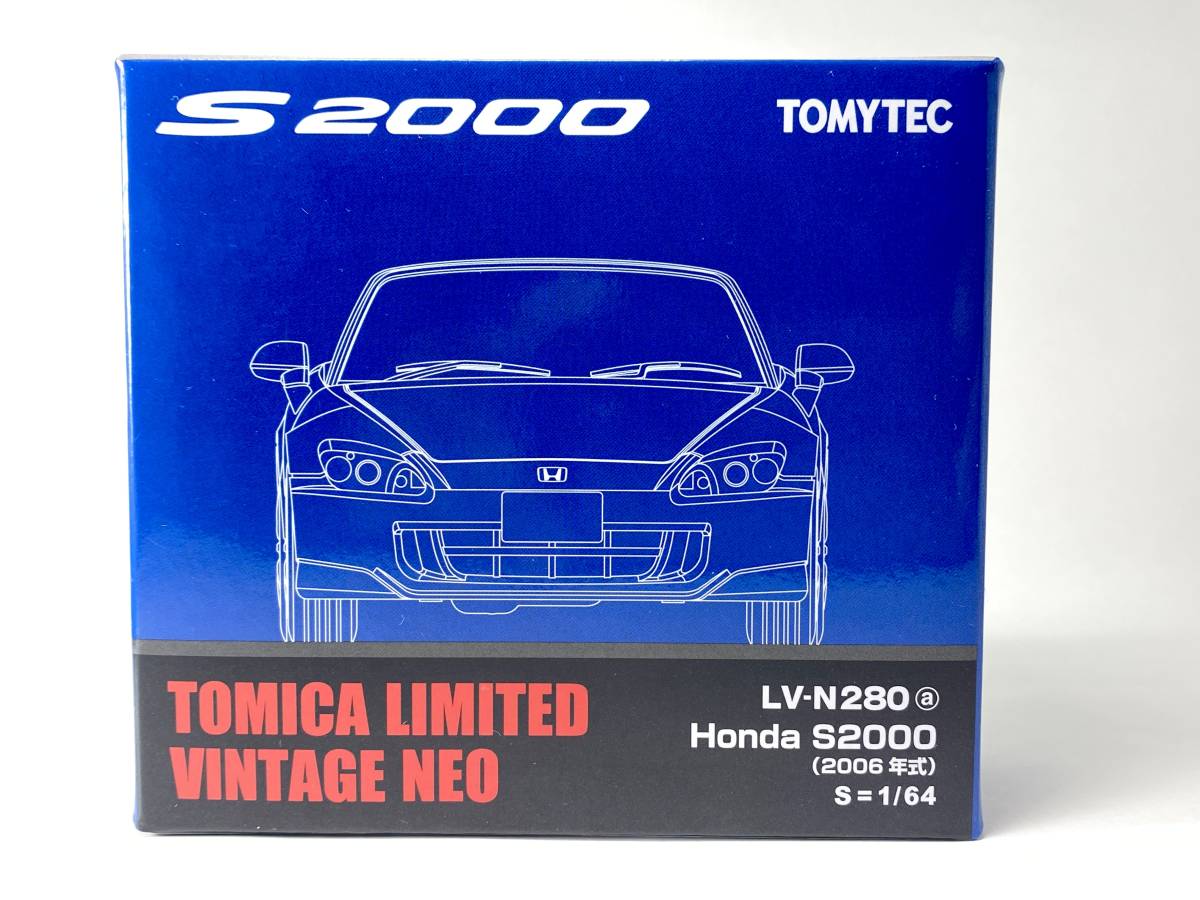 トミカリミテッドヴィンテージ NEO ネオ 1/64 LV-N280a ホンダ S2000 (2006年式) ブルーの画像1