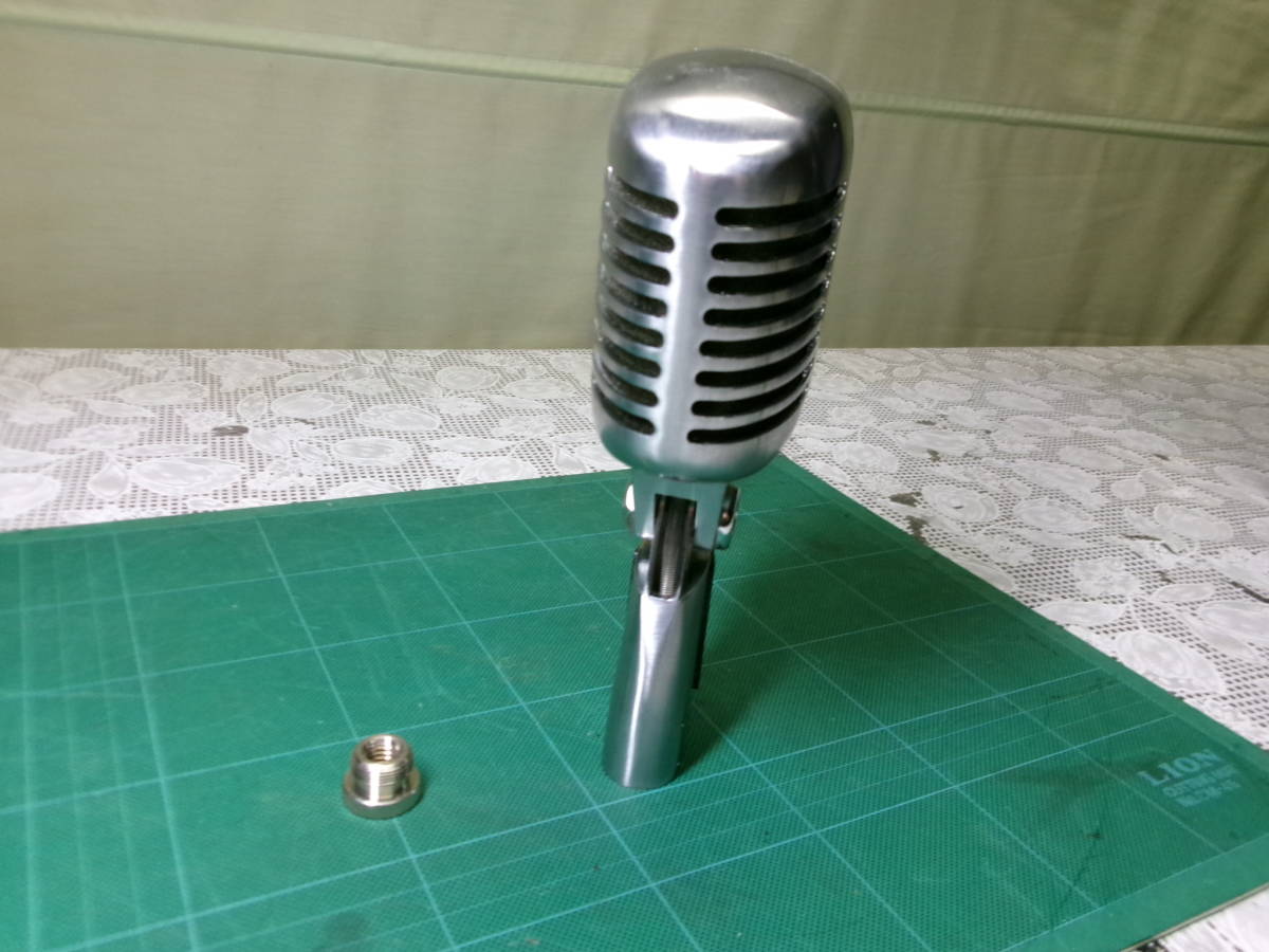 ■55-05　SHURE　シュアー　ガイコツ　55SH　seriesⅡ　ダイナミックマイク　エルビス　中古　簡易音出し確認　アイコニック Unidyne_画像3