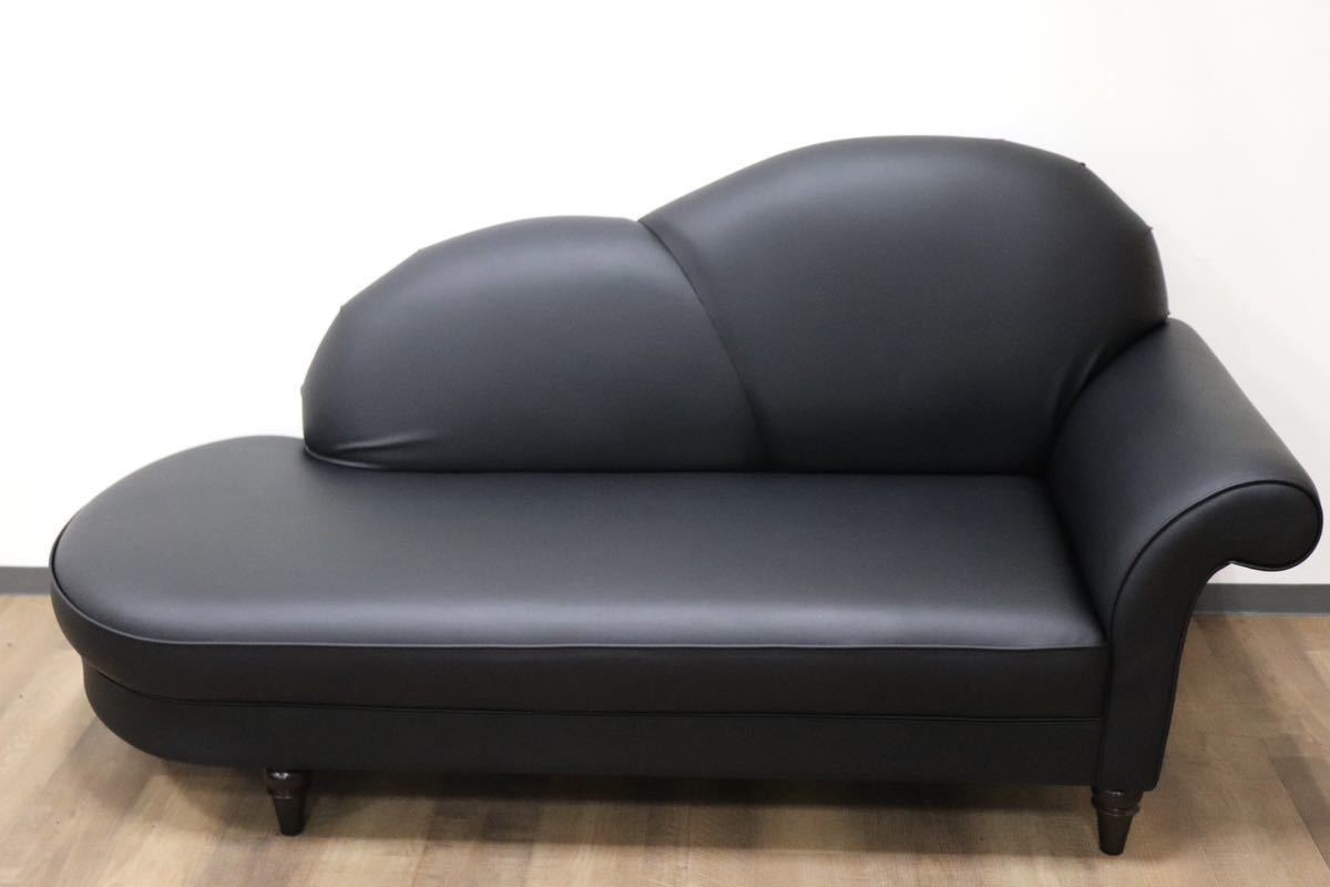 GMGH2700 Japan enzeru dress 2 seater . sofa love sofa lounge sofa reception soft leather black elegant European regular price approximately 20 ten thousand 